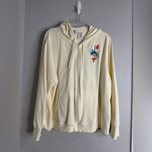 Disney Play in the Park Zip-Up Hoodie – Cream – 2X
